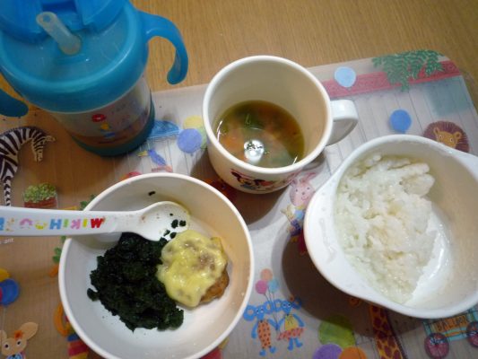 嫁さんの離乳食1