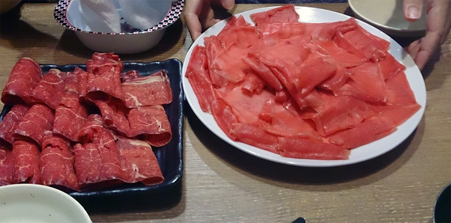 馬肉のしゃぶしゃぶ