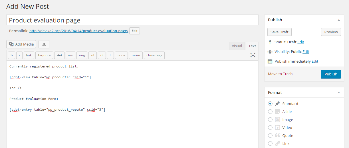 新規投稿作成(2)