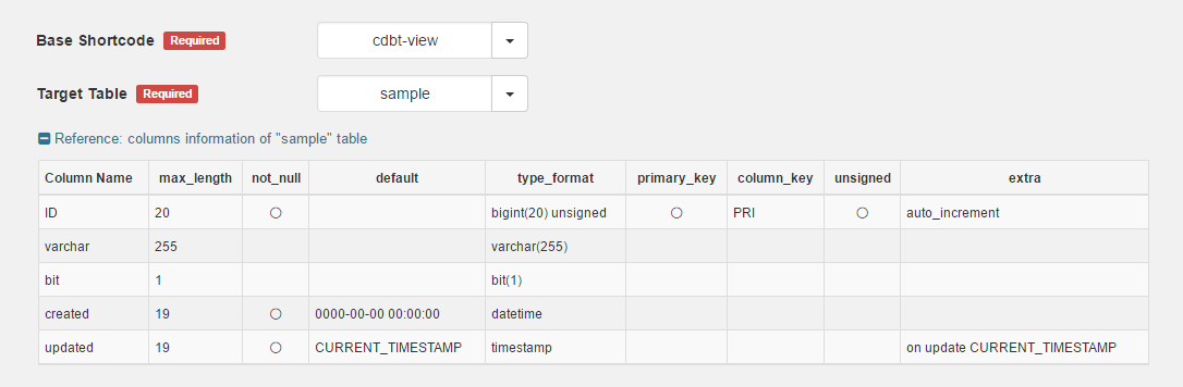 ショートコード管理 - 基礎ショートコード設定